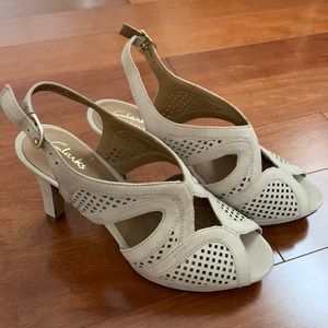 Clarks Artisan Suede Heels